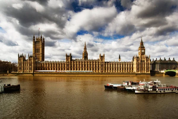 Utsikt Över House Parlamnet Och Big Ben London — Stockfoto