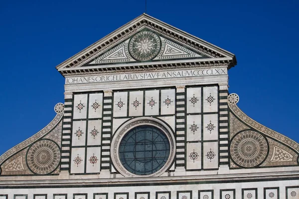 Santa Maria Novella Templom Homlokzata Firenze Olaszország — Stock Fotó