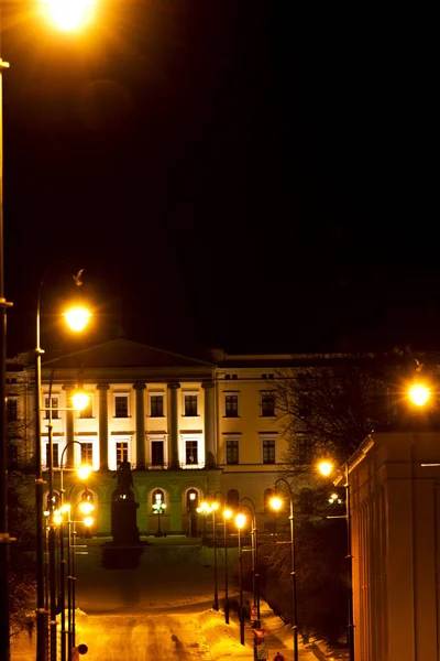 Královský Palác Oslu Norsko — Stock fotografie