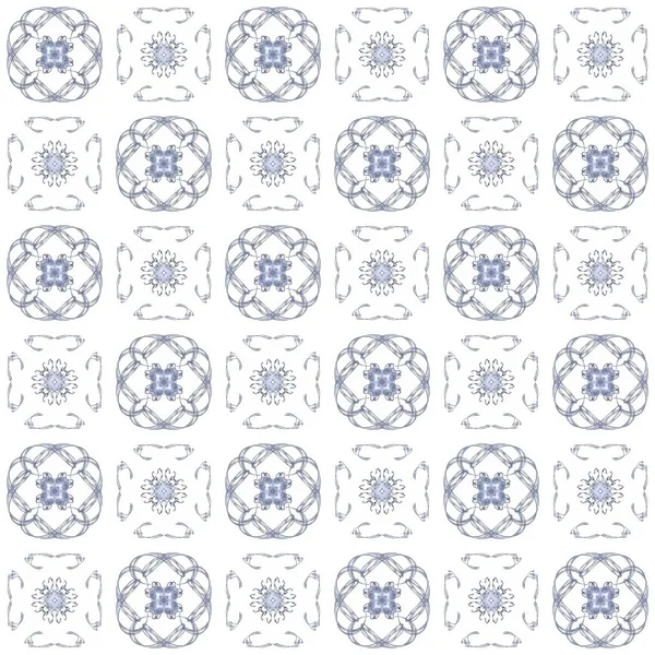 Textur Mit Rendering Abstraktes Fraktales Blaues Muster — Stockfoto