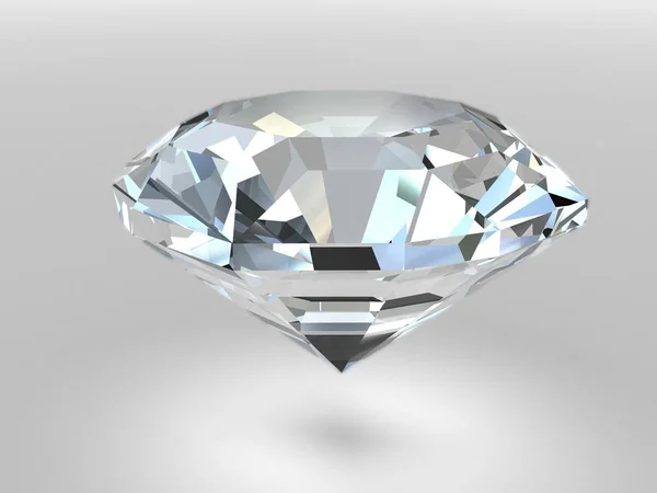 Діамант Якими Тінями Тривимірне Зображення Високою Роздільною Здатністю — стокове фото