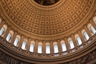 The dome inside of US Capitol in Washington DC clipart