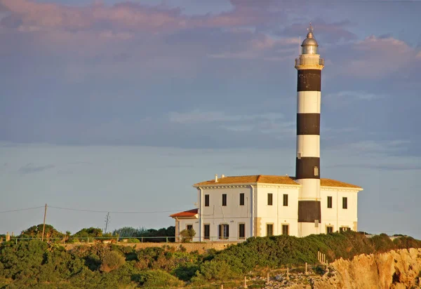 Farol Punta Ses Crestes Porto Colom Maiorca Espanha — Fotografia de Stock