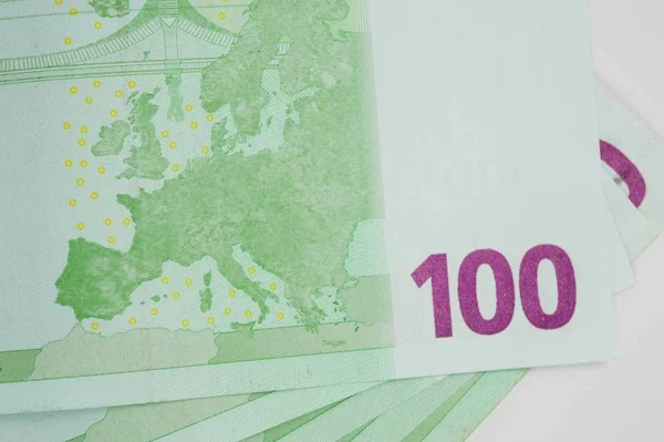 Yeni Euro Banknot Arka Planı Yakın Çekim — Stok fotoğraf