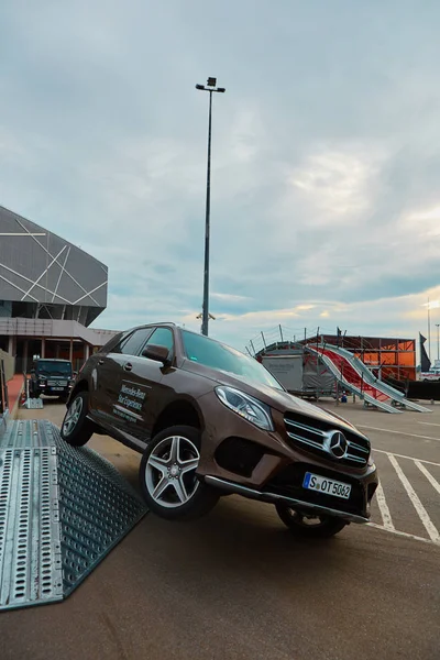 Lviv Ucrania Octubre 2015 Mercedes Benz Star Experience Interesante Serie — Foto de Stock