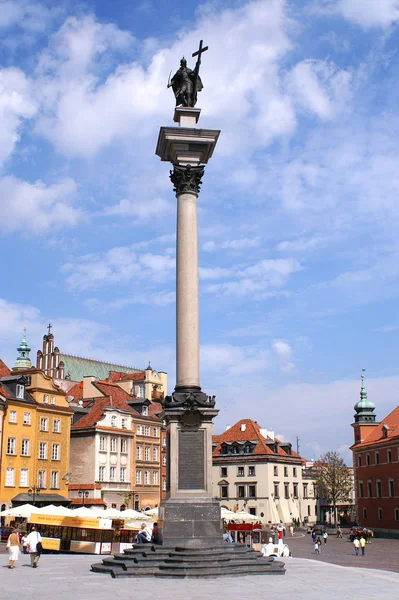 Coluna Cidade Velha Varsóvia Polonia — Fotografia de Stock
