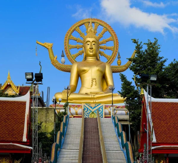 Stor Big Buddhastatyn Koh Samui Thailand — Stockfoto