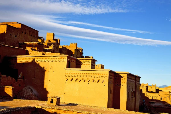 Seizoen Van Afrika Marokko Oude Constructie Het Historische Dorp — Stockfoto