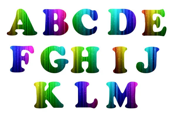 Colorful Computer Alphabet — Stock Photo, Image