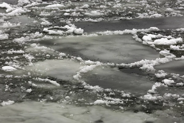 冬は氷のシート クローズ アップ — ストック写真