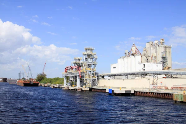 Port Tampa Floride Par Une Journée Nuageuse — Photo