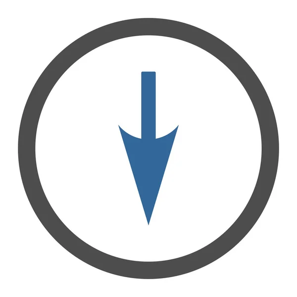 Sharp Arrow Raster Icon Este Símbolo Plano Redondeado Dibuja Con —  Fotos de Stock