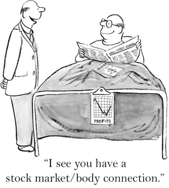 Jag Ser Att Har Aktiemarknaden Body Anslutning — Stockfoto