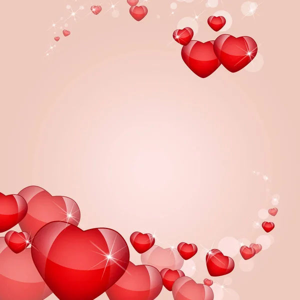 Kalplerin Arka Plan Sevgililer Günü Kavramı — Stok fotoğraf