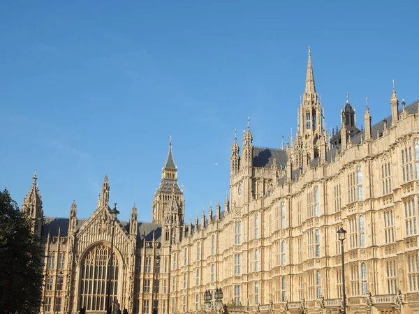 Casas Del Parlamento Westminster Palace Londres Arquitectura Gótica —  Fotos de Stock