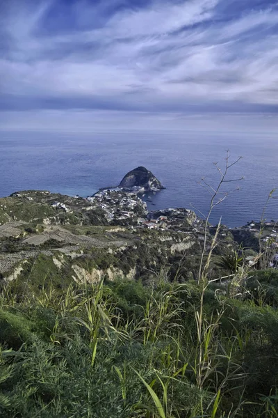 Italia Campania Isla Ischia Angelo Vista Del Promontorio Angelo — Foto de Stock