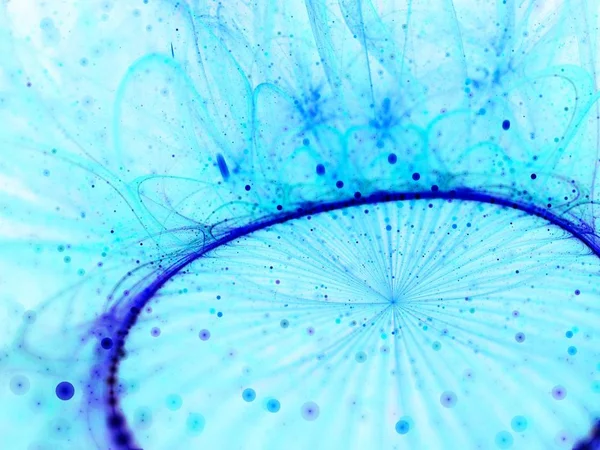 背景や質感としてクールな青色で爆発の芸術的なイラスト — ストック写真