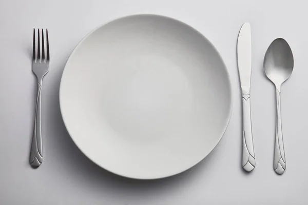 Fork Spoon Side Kitchen Plate — Stock Photo, Image