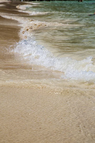 Espuma Abstracta Playa Tailandia Kho Tao Costa Bahía Sur China — Foto de Stock