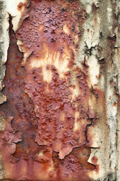 Detalj Flagnande Färgen Rostiga Järn — Stockfoto