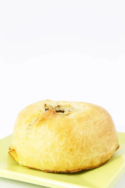 Potato Knish Une Boulette Four Remplie Pommes Terre Trouve Sur — Photo