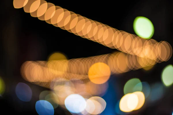 Luces Navidad Desenfocadas Naturales Buenas Para Fondo — Foto de Stock