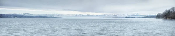 Sebuah Gambar Dari Zugspitze Danau Starnberg Bavaria Jerman — Stok Foto