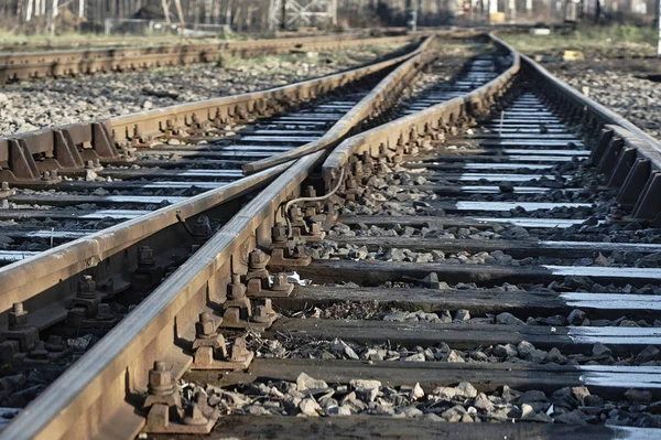 Ferrocarril Estación Poznan — Foto de Stock