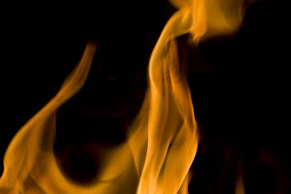 火焰背景对黑色 — 图库照片
