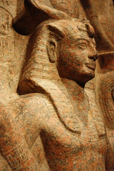 Estatua Egipcia Museo Egizio Turín Italia Este Museo Está Especializado — Foto de Stock