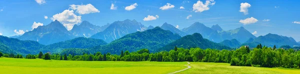 Verão Montanhas Panorama Schwangau Alemanha — Fotografia de Stock