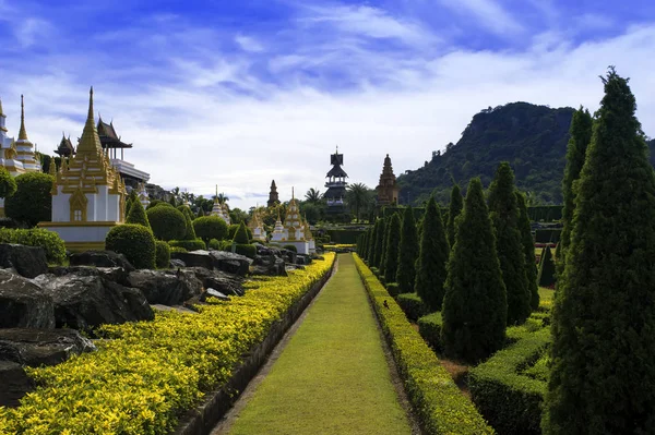 Parco Francese Giardino Botanico Tropicale Nong Nooch — Foto Stock