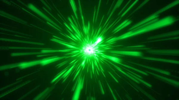 Space Traveling Particle Zoom Background Rendered — Stock Photo, Image