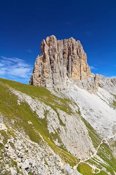 Paesaggio Estivo Del Monte Sforcella Dalla Cima Roda Vael Trentino — Foto Stock