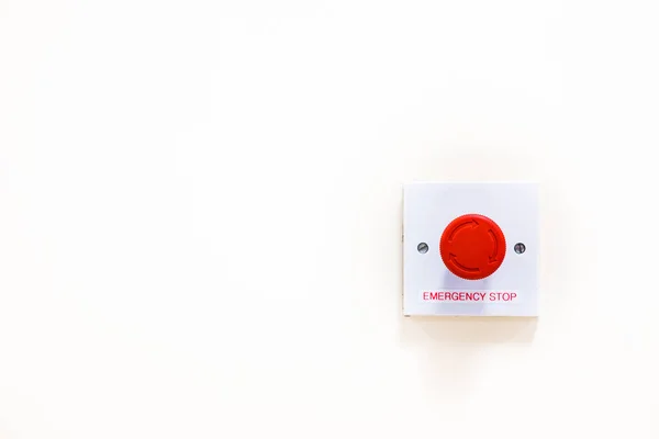 Red Emergency Stop Button Medical Equipment — Stock Photo, Image