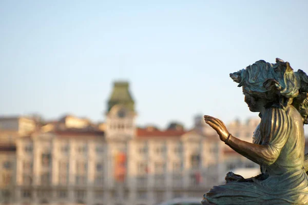 Foto Sartine Estatuas Trieste Italia — Foto de Stock