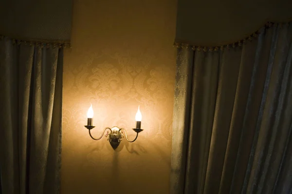 Лампы Стене Тонкий Свет — стоковое фото