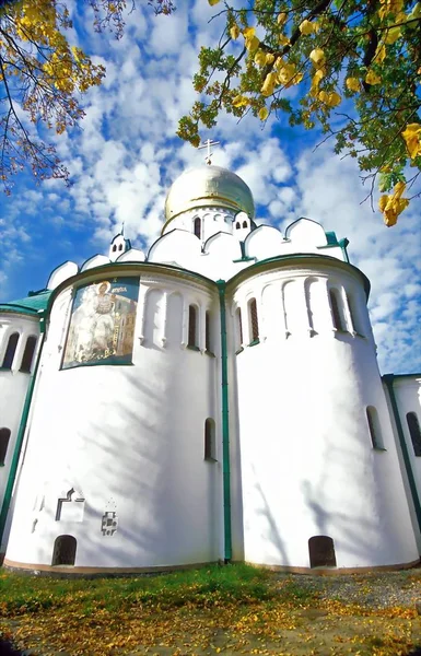 View Russian Cathedral Background Picturesque Sky — Stock Photo, Image