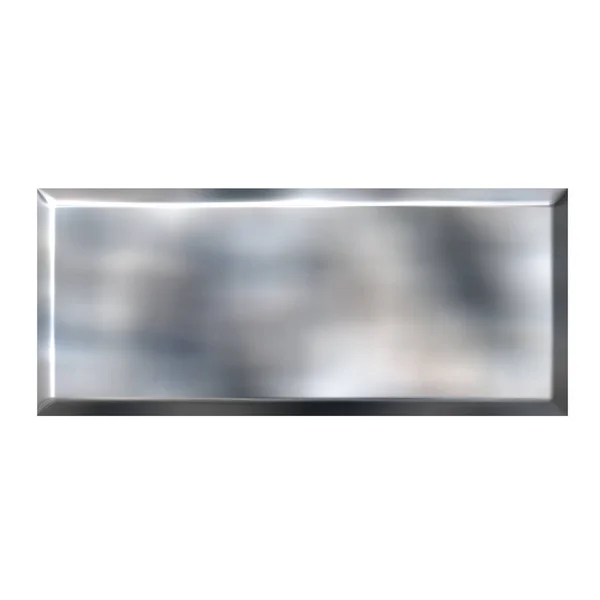 Aluminiumfolie Fyrkantig Knapp Isolerad Vitt — Stockfoto