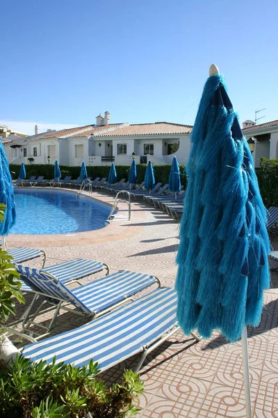 Vista Una Piscina Tomada Desde Lado Piscina — Foto de Stock