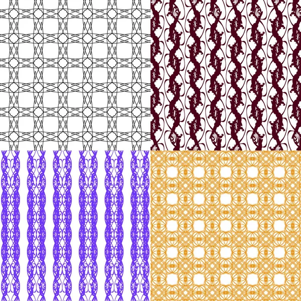 Ensemble Motifs Texture Moderne Élégante Contexte Abstrait Répété Illustration — Photo