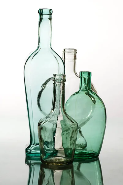 Recykling Starych Butelek Koncepcja Recyklingu — Zdjęcie stockowe