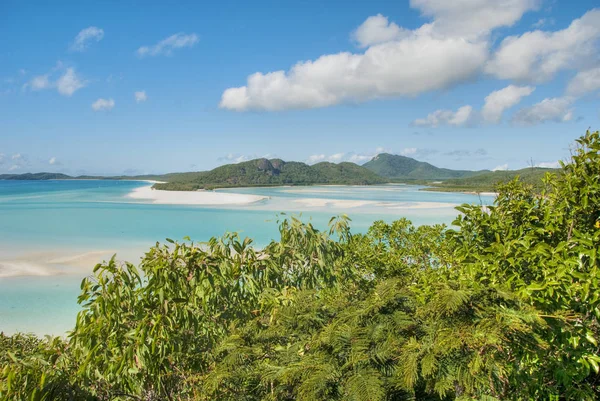 Přehled Whitehaven Pláž Souostroví Whitsundays Východní Austrálie — Stock fotografie