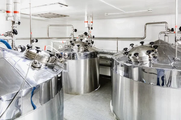Caldeira Tanque Água Indústria Farmacêutica Instalações Químicas — Fotografia de Stock