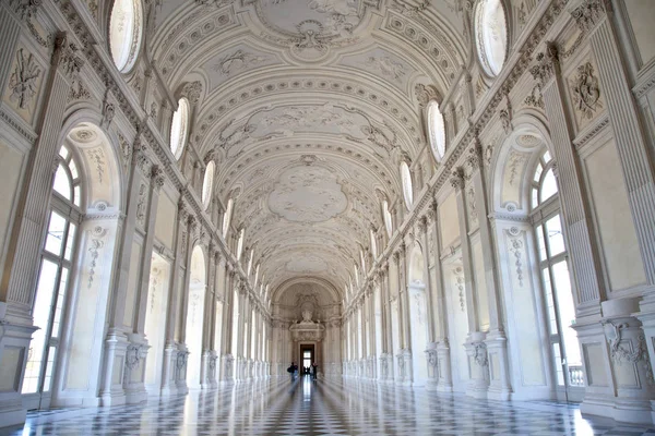 Перегляд Galleria Діани Італія Королівського Палацу Недалеко Від Torino Регіону — стокове фото