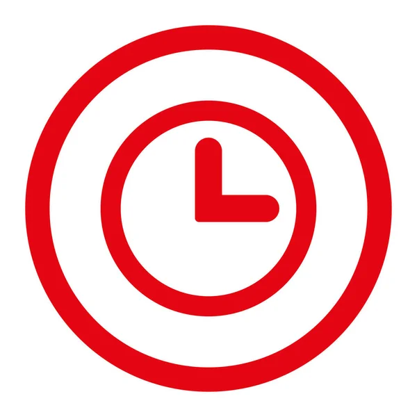 Ícone Relógio Raster Este Símbolo Chato Arredondado Desenha Com Cor — Fotografia de Stock