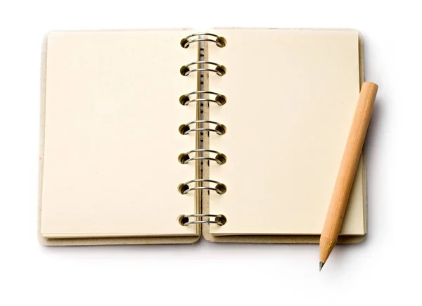 Notepad Isolated White Background — Φωτογραφία Αρχείου