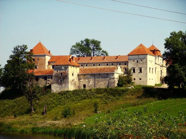 Lunga Vista Castello Svirzh Ucraina — Foto Stock