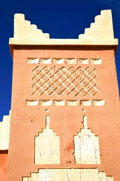 Maroko Afryka Minaret Błękitne Niebo — Zdjęcie stockowe