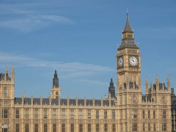 Huizen Van Het Parlement Westminster Palace Londen Gotische Architectuur — Stockfoto